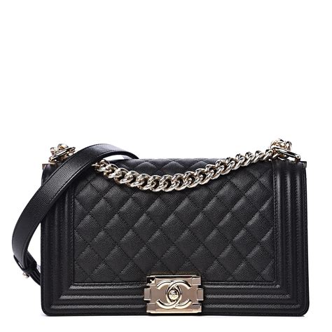 chanel black medium quilted boy bag|chanel black quilted crossbody bag.